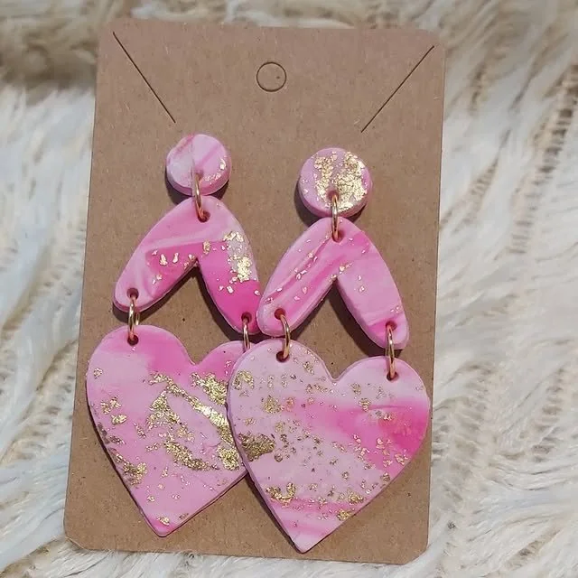 Polymer clay earrings