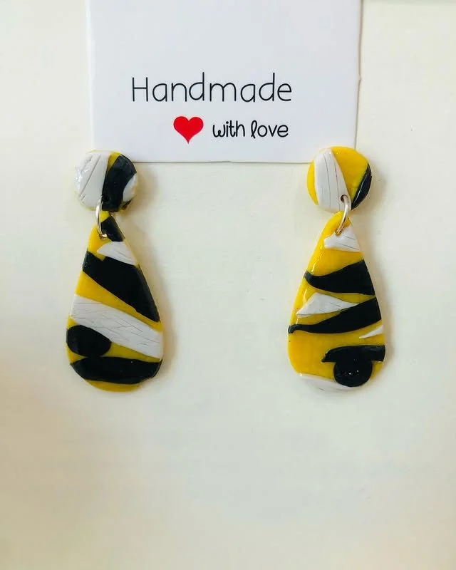 Polymer clay earrings