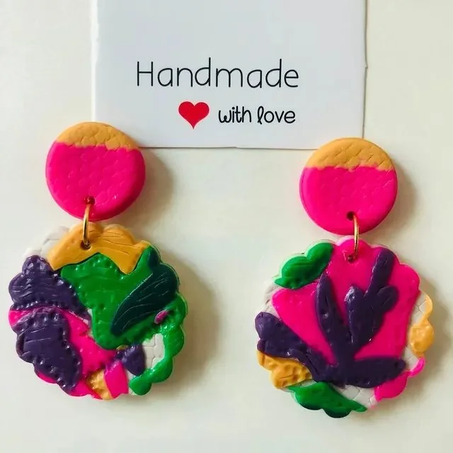 Handmade Polymer Clay Earrings